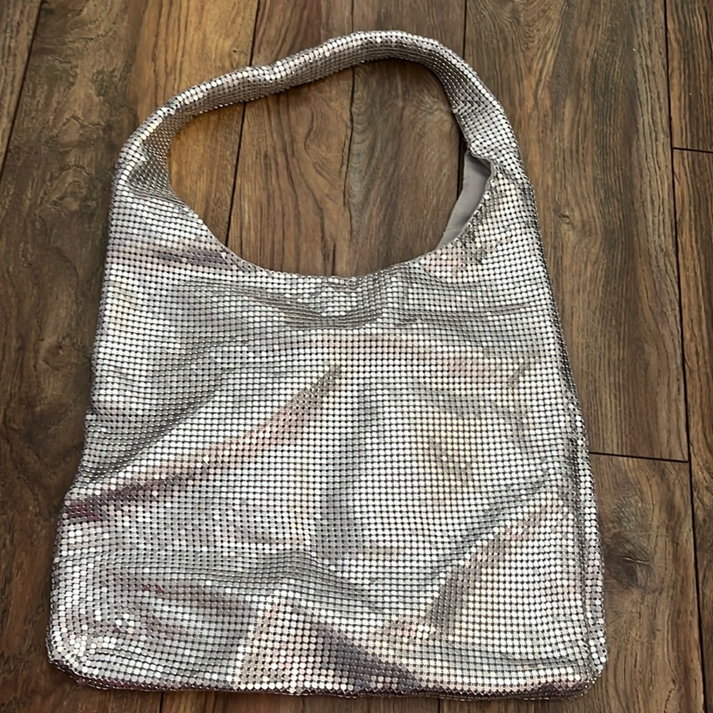 Urban Outfitters flashing, sparkling, shimmering silver purse